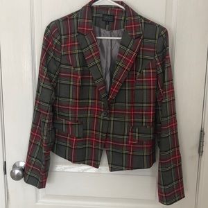 Stylish Plaid Blazer